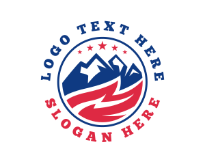 Adventure - American Mountain Summit logo design