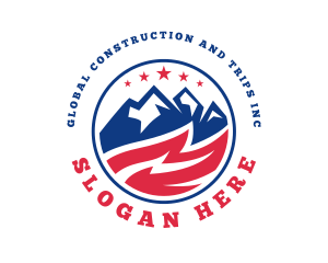 Adventure - American Mountain Summit logo design