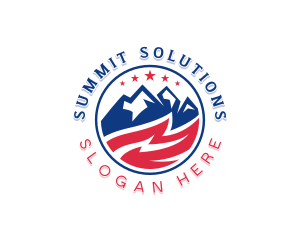 American Mountain Summit logo design