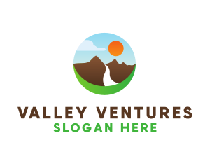 Mountain River Valley logo design