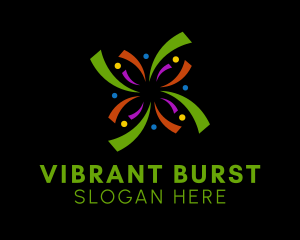 Burst - Colorful Confetti Burst logo design
