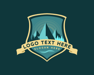 Banner - Mountain Climbing Outdoor logo design