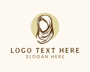 Traditional - Traditional Hijab Woman logo design