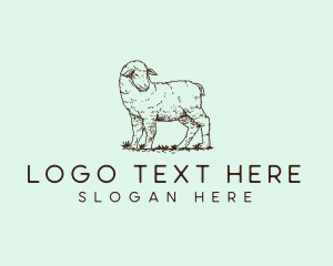 Goat - Livestock Goat Sheep logo design