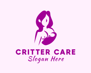 Woman Pregnancy Care logo design