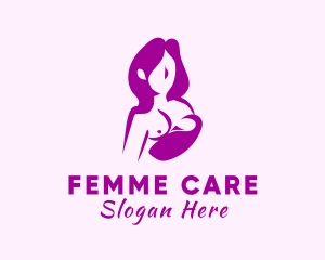 Woman Pregnancy Care logo design