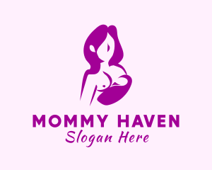 Mommy - Woman Pregnancy Care logo design