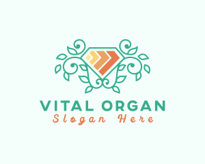 Luxury Organic Jewelry logo design