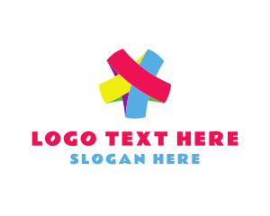 Asterisk - Colorful Rubber Star logo design