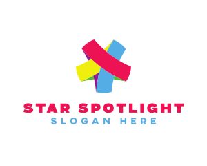 Colorful Rubber Star logo design