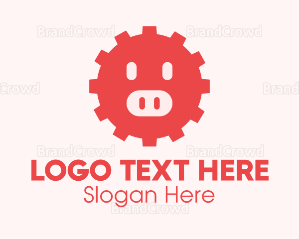 Cute Pig Gear Logo