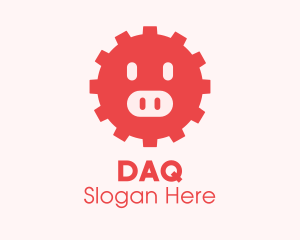 Cute Pig Gear  Logo