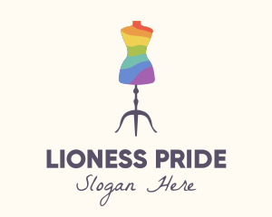 Rainbow Dress Tailoring logo design