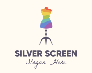 Lesbian - Rainbow Dress Tailoring logo design