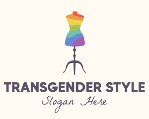 Rainbow Dress Tailoring logo design