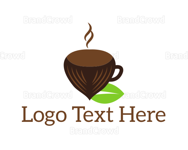 Hazelnut Coffee Cup Logo