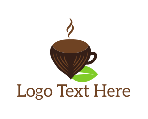 Nut - Hazelnut Coffee Cup logo design