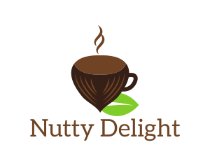 Hazelnut Coffee Cup logo design