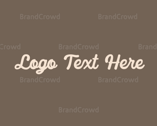 Quirky Cursive Handwriting Logo