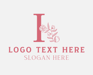 Events Place - Garden Flower Letter H logo design