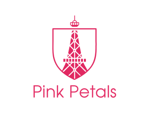 Pink - Pink Eiffel Tower logo design