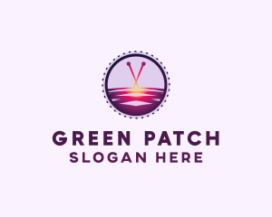 Patch - Cross Stitch Patch logo design
