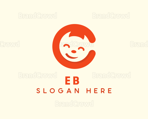 Happy Cat Letter C Logo