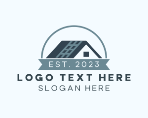 Badge - Roof Maintenance Real Estate logo design