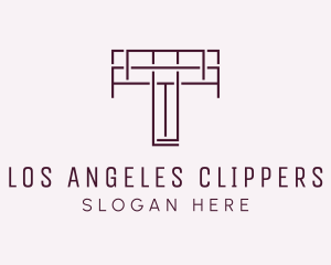 Modern Company Letter T Outline Logo