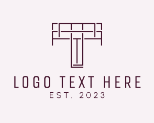 Company - Modern Company Letter T Outline logo design