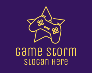 Game Controller Star  logo design