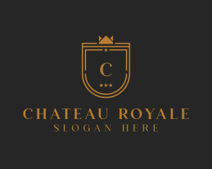 Shield Crown Royal logo design