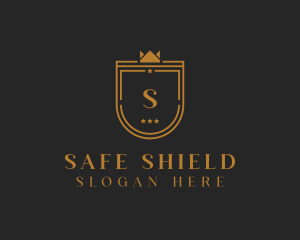 Shield Crown Royal logo design