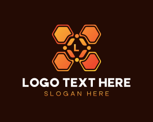 Honeycomb - Tech Honeycomb AI logo design