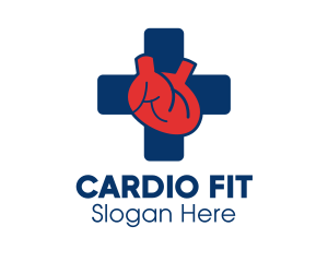 Cardio - Heart Medical Hospital logo design