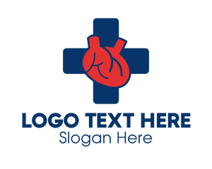 Hospital - Heart Medical Hospital logo design