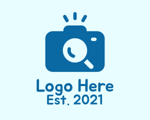 Photgraphy - Blue Detective Camera logo design