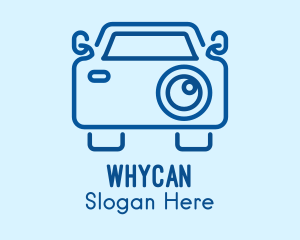 Photo Booth - Blue Car Camera logo design