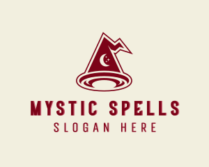 Witch - Magician Wizard Hat logo design