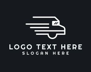 Freight - Fast Automotive Truck logo design