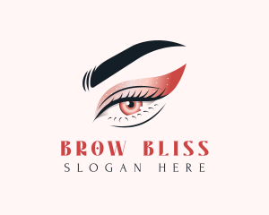 Glitter Eye Makeup logo design