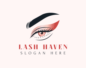 Glitter Eye Makeup logo design