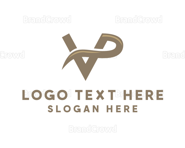 Luxury Swoosh Interior Design Logo