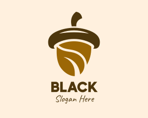Snack - Brown Munch Acorn logo design