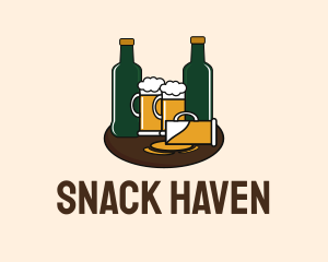 Beer Bottle & Mug Pub logo design