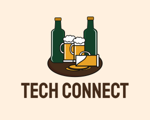 Craft Beer - Beer Bottle & Mug Pub logo design