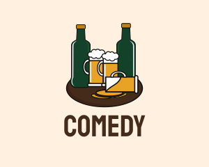 Beer Company - Beer Bottle & Mug Pub logo design