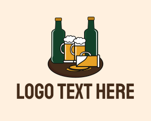 Oktoberfest - Beer Bottle & Mug Pub logo design