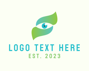 Optical - Gradient Eye Letter S logo design
