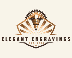 Laser Engraving Industrial logo design